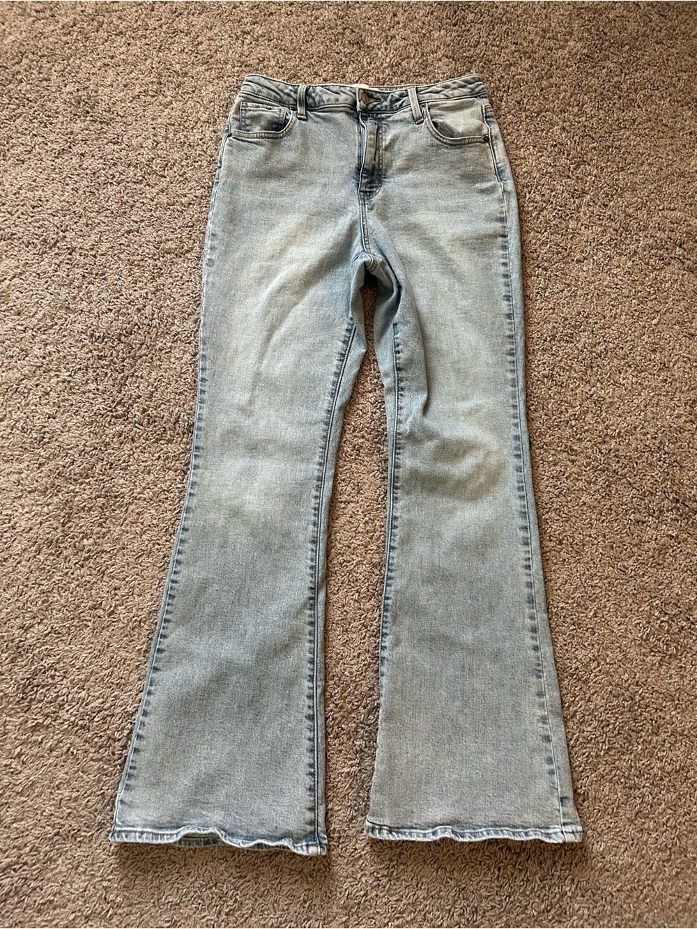 RSQ Light Blue High-Rise Flared Jeans